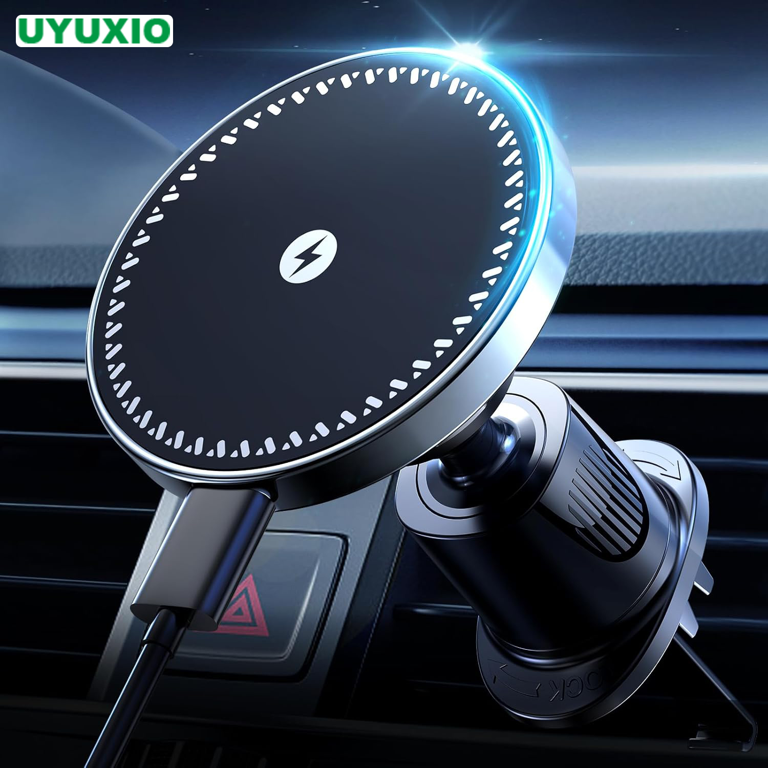 Useful Electronic Gadgets - UYUXIO Magnet Wireless Car Charger 15W