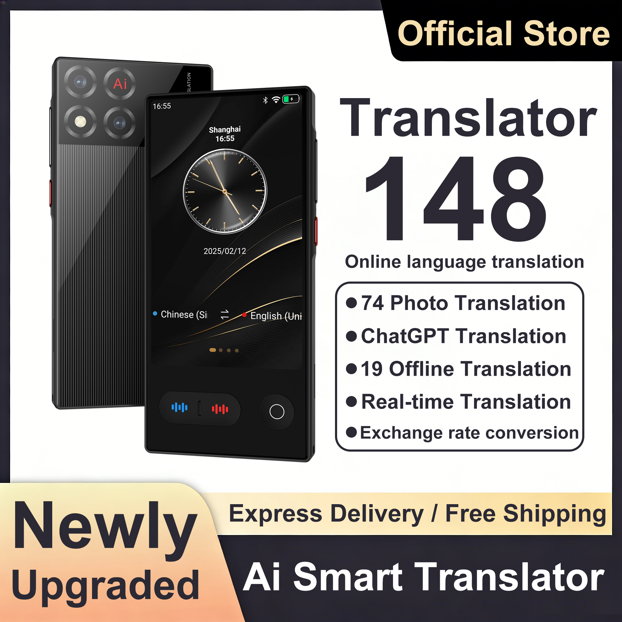 Portable Translator Device - Language Translator Device 148 In Real-time