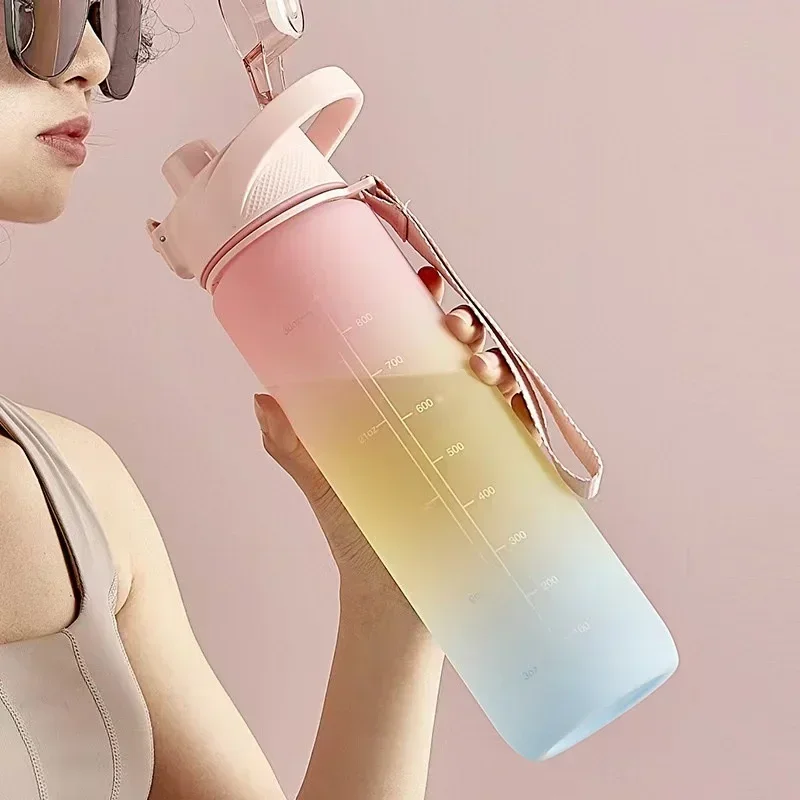 Smart Water Bottle Tracker - Summer Large-capacity Cup Outdoor Large Water