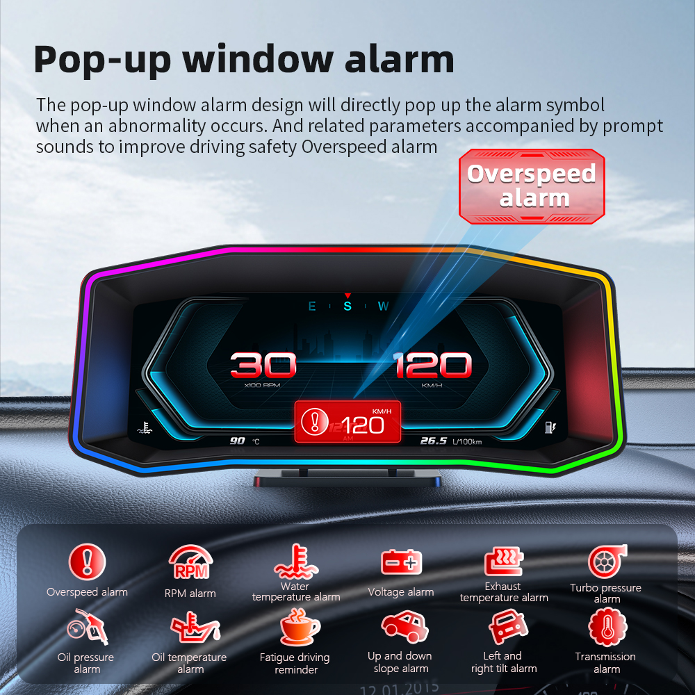 P3 P4 Car Head-up Display OBD2 - Electronics Gadgets For Car 评论和价格