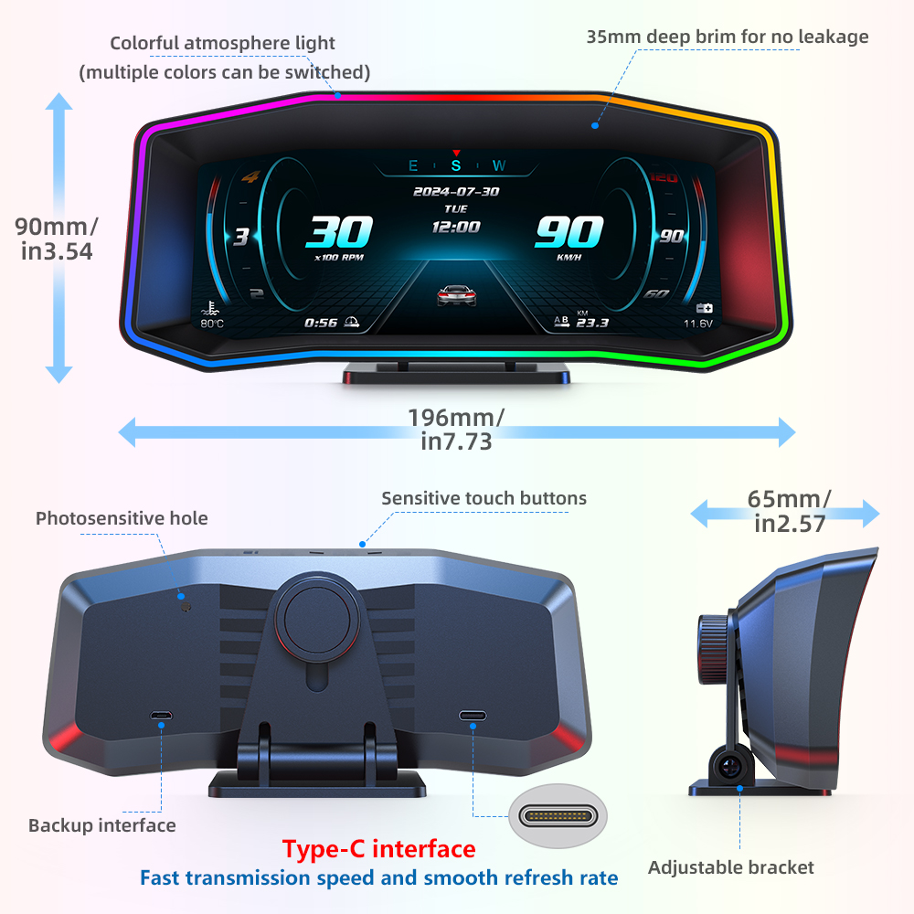P3 P4 Car Head-up Display OBD2 - Electronics Gadgets For Car 评论和价格