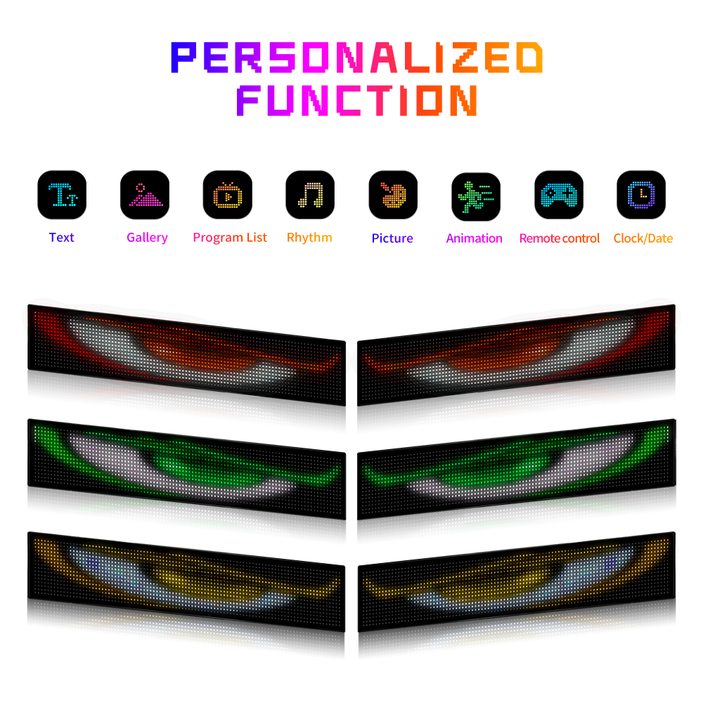 Demon Eyes Car LED Logo APP LE - Electronics Gadgets For Car 评论和价格