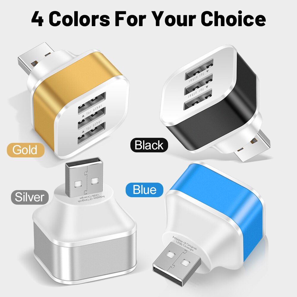 3 Port USB Slots Adaptor USB 3 - Electronics Gadgets For Car 评论和价格