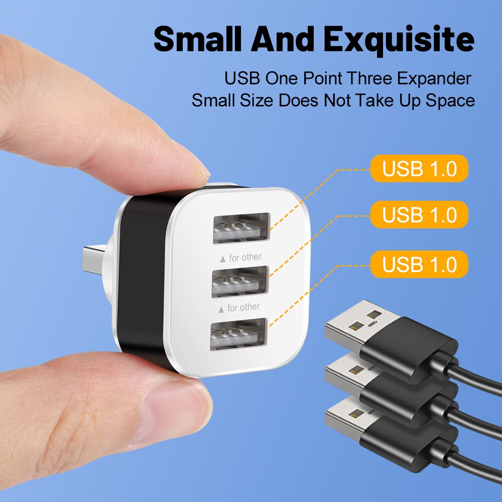 3 Port USB Slots Adaptor USB 3 - Electronics Gadgets For Car 评论和价格