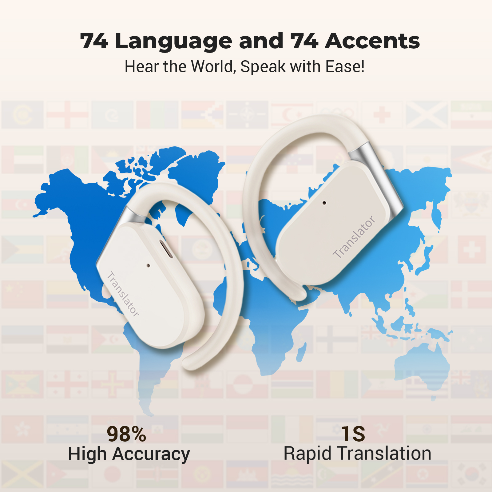 Wooask M9 Translator Earbuds,O - Portable Translator Device 评论和价格