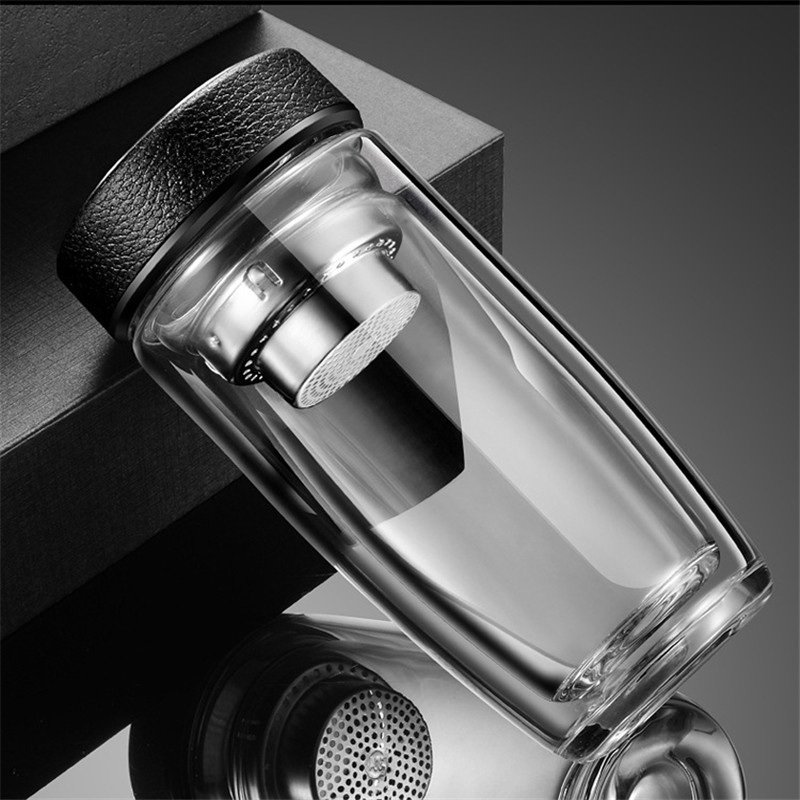 380ml Double Wall Glass Water  - Smart Water Bottle Tracker 评论和价格