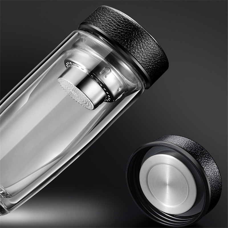 380ml Double Wall Glass Water  - Smart Water Bottle Tracker 评论和价格
