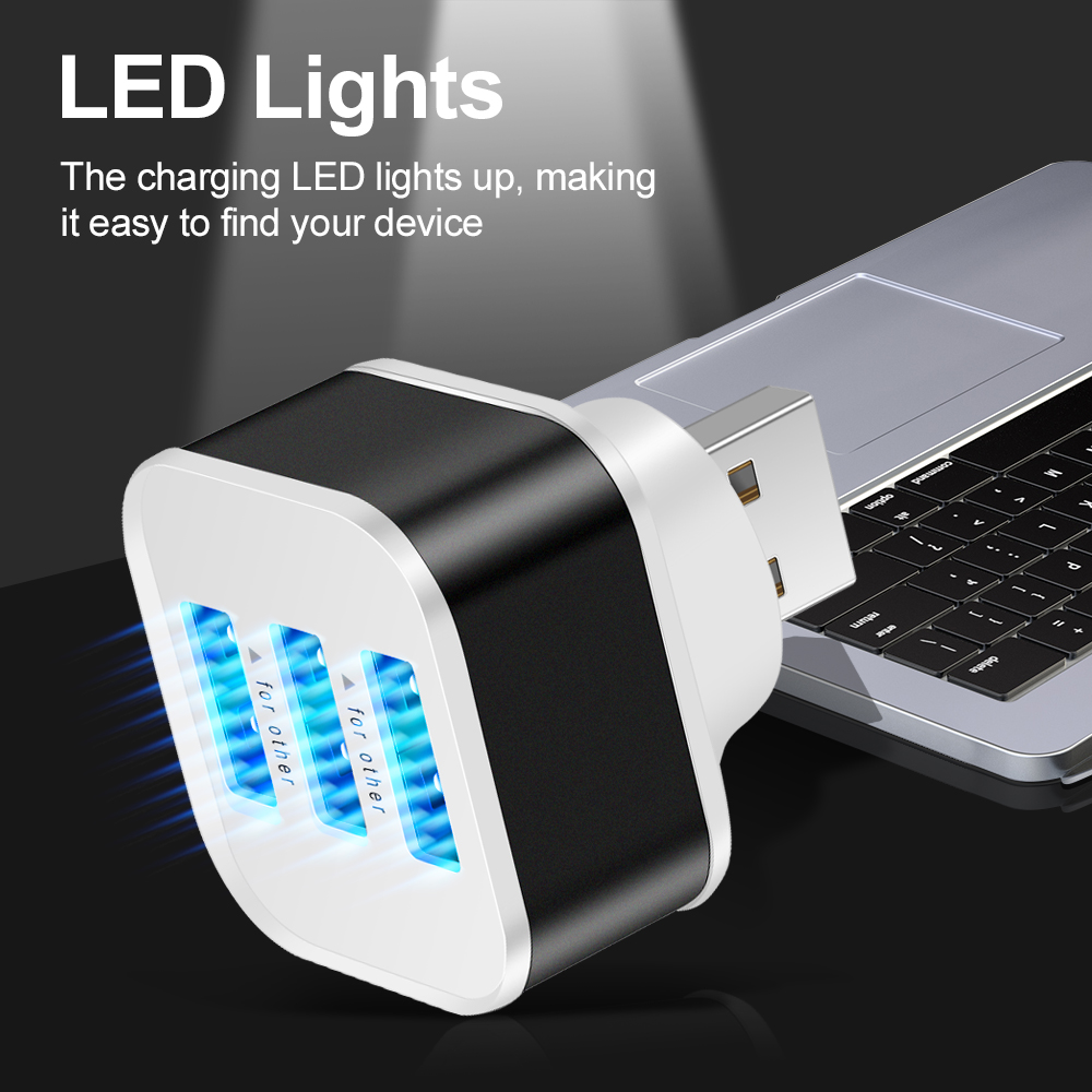 3 Port USB Slots Adaptor Exten - Electronics Gadgets For Car 评论和价格