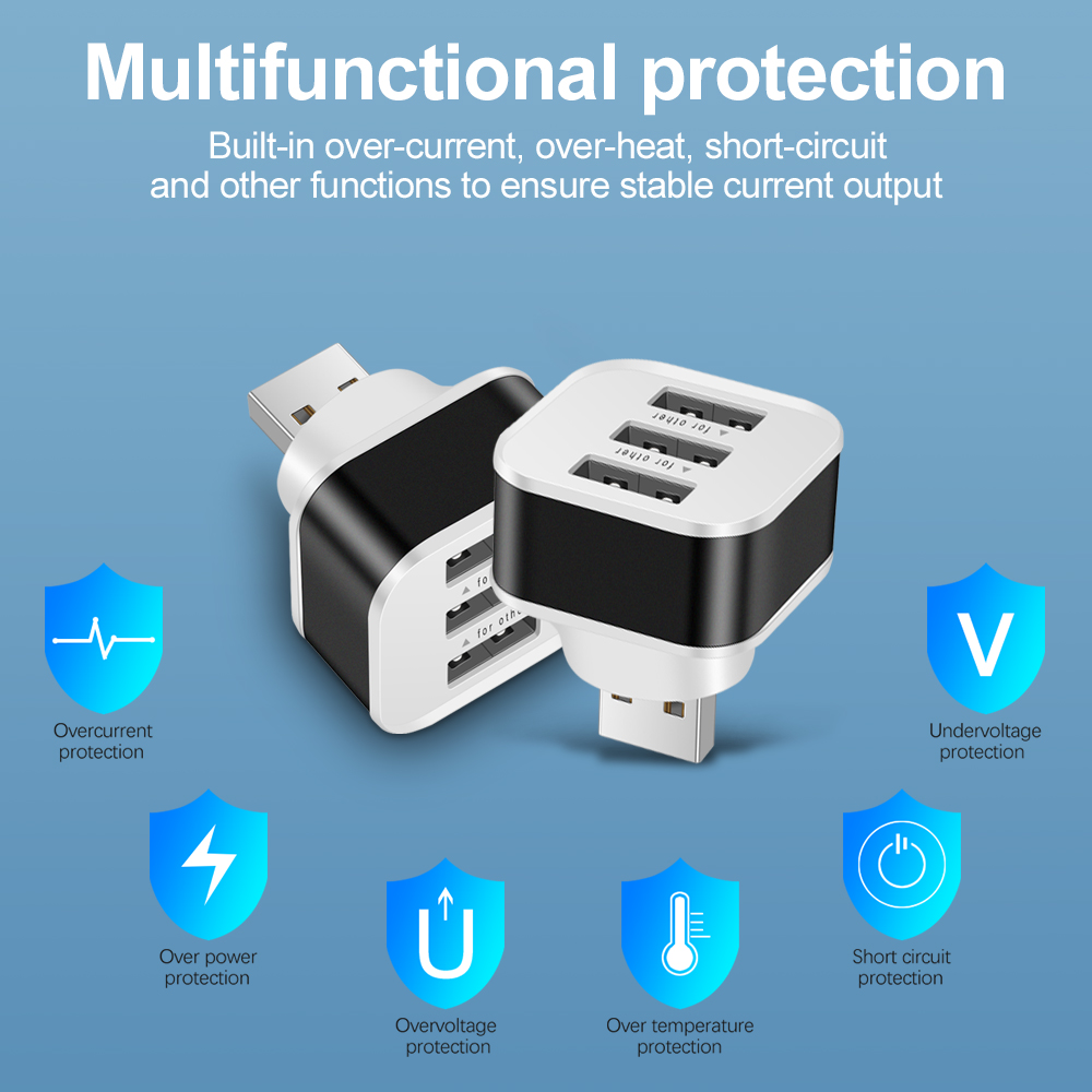 3 Port USB Slots Adaptor Exten - Electronics Gadgets For Car 评论和价格