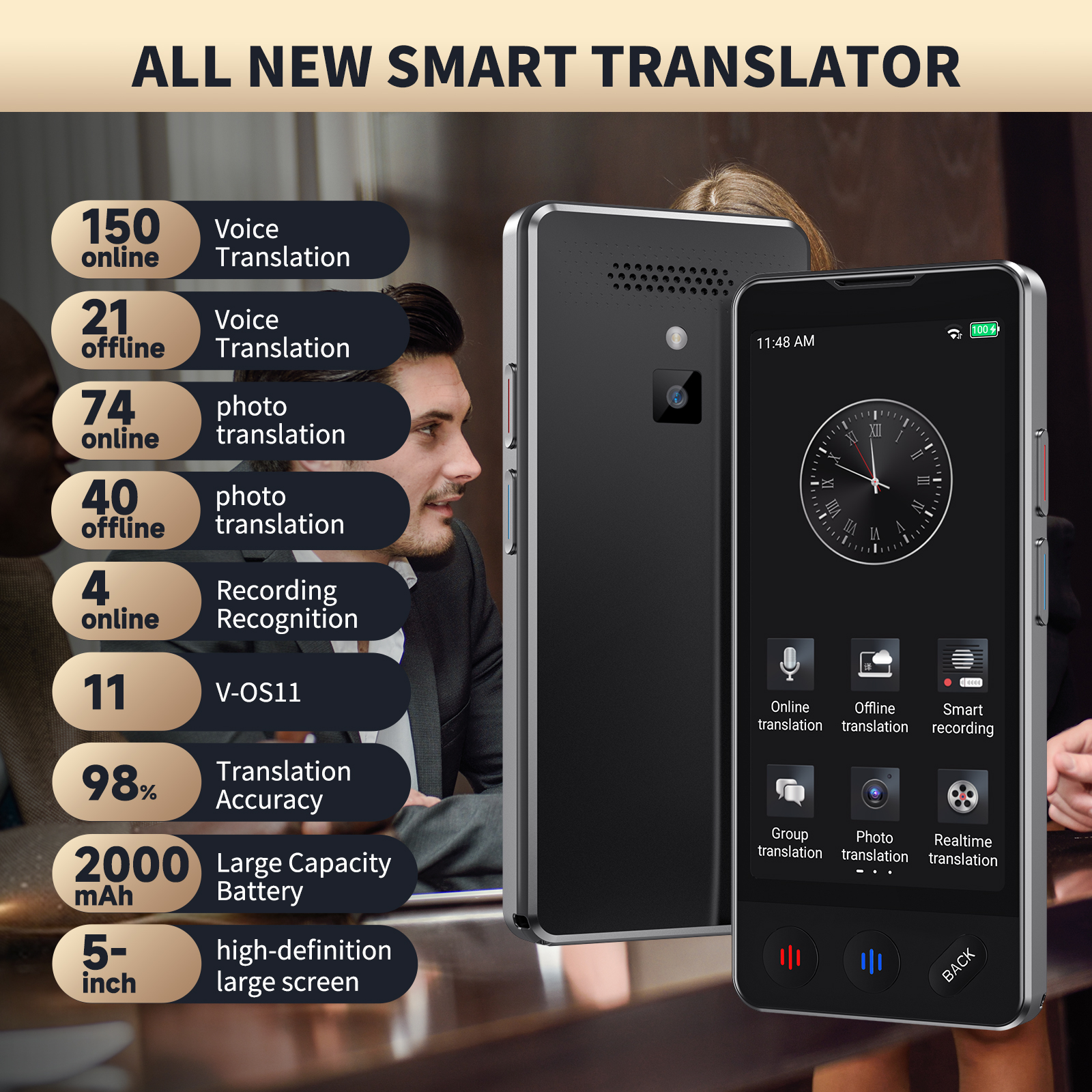 AI Language Translator Device  - Portable Translator Device 评论和价格