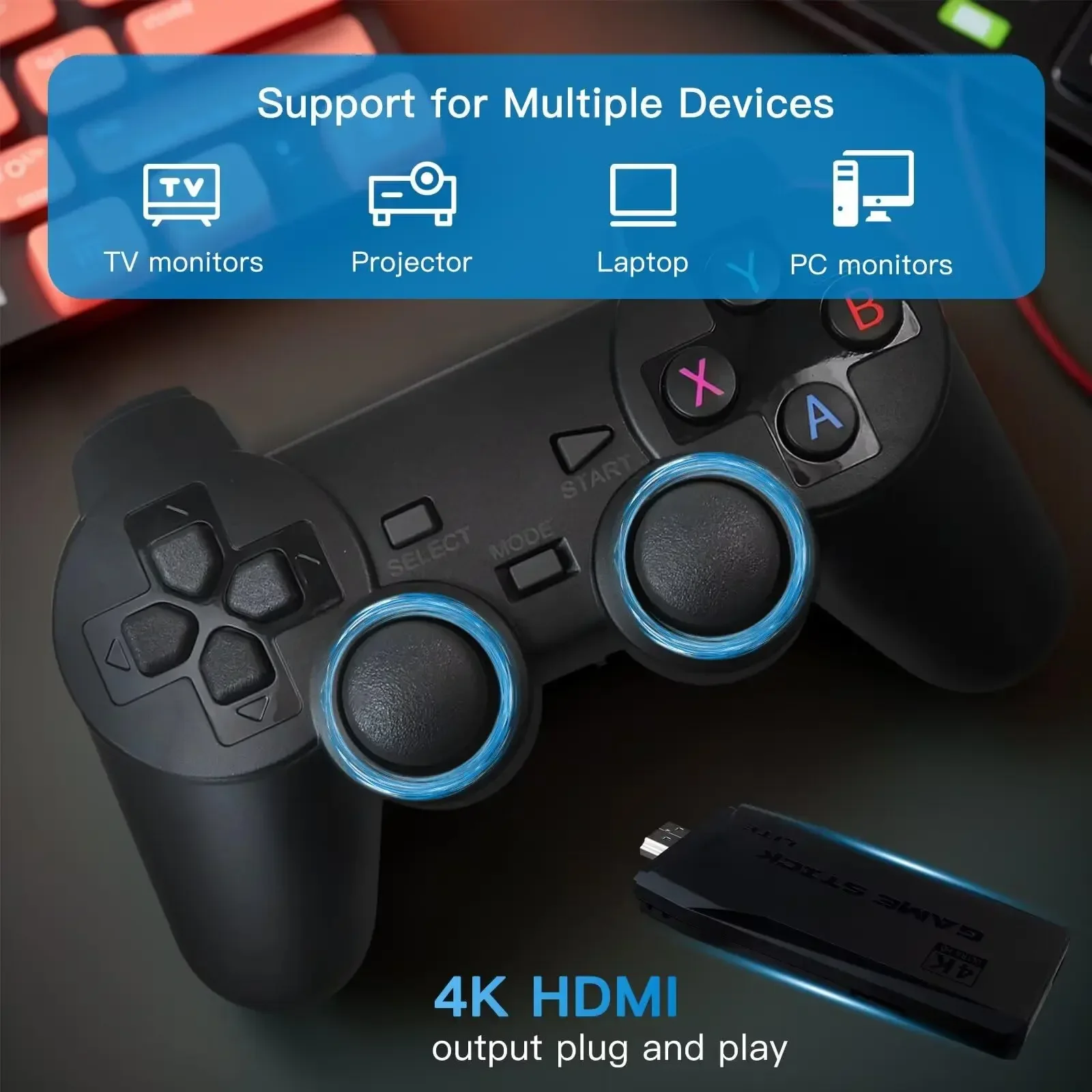 M8 Video Game Consoles 4K HD O - Retro Game Controller Usb 评论和价格