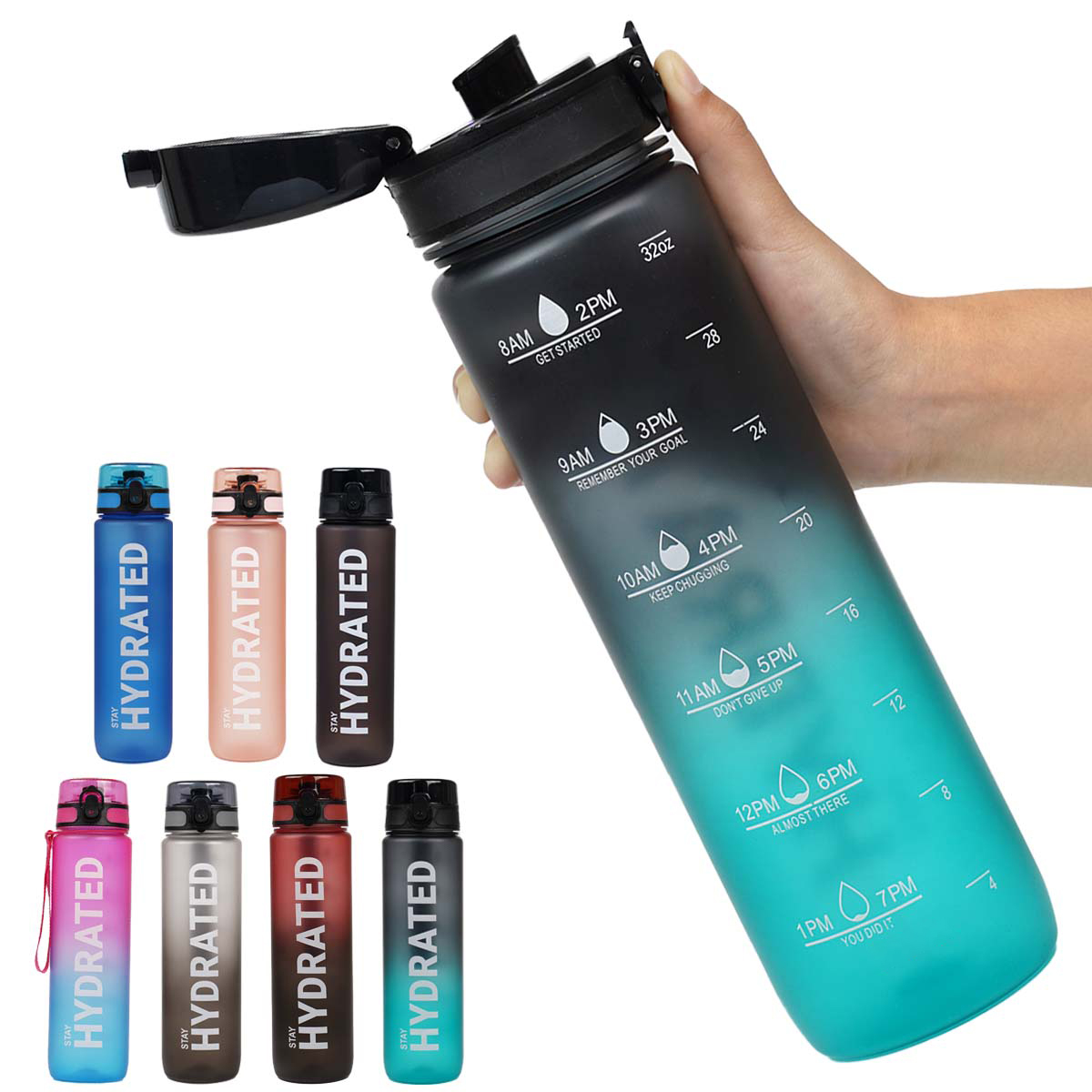 1pc 1000ml large capacity tran - Smart Water Bottle Tracker 评论和价格