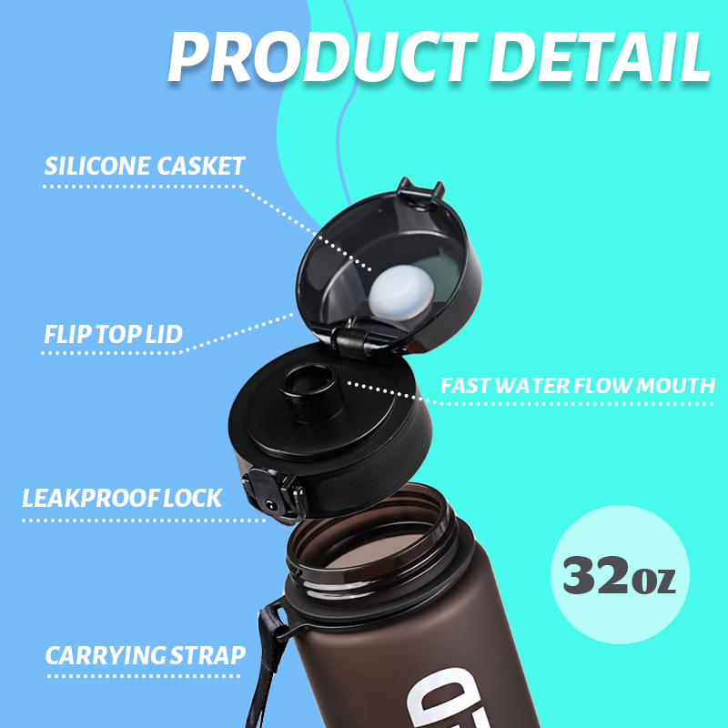 1pc 1000ml large capacity tran - Smart Water Bottle Tracker 评论和价格