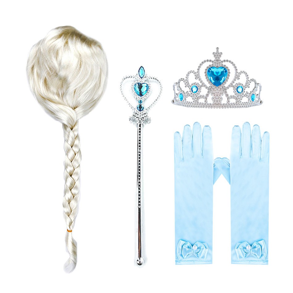 Girls Elsa Wig Kids Cosplay Sn - Elsa Gadget 评论和价格