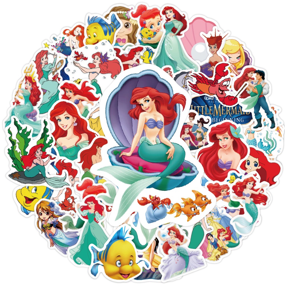 50pcs Elsa Mermaid Cartoon Gra - Elsa Gadget 评论和价格