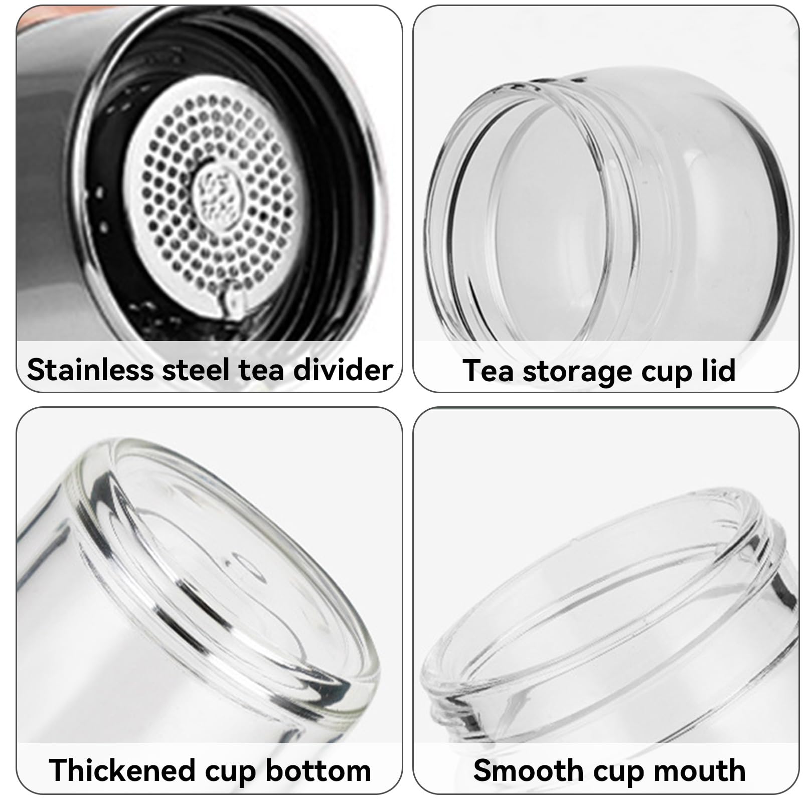 Borosilicate Glass Double Laye - Smart Water Bottle Tracker 评论和价格