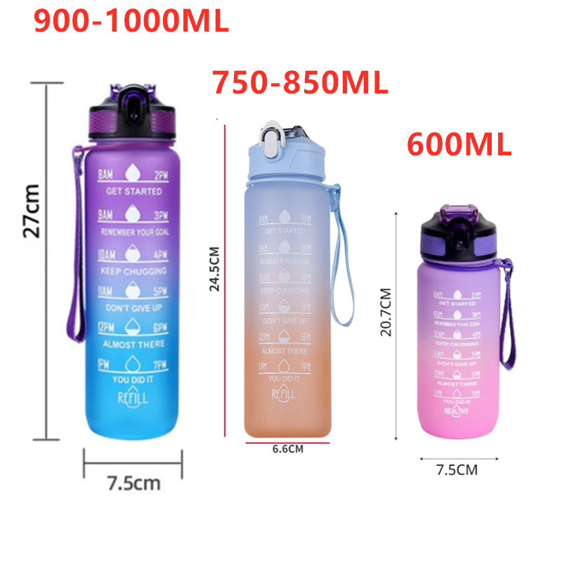 3Sizes Sports Water Bottle Gra - Smart Water Bottle Tracker 评论和价格
