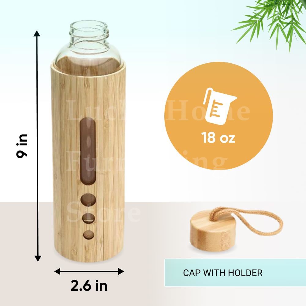 550ML Borosilicate Glass Water - Smart Water Bottle Tracker 评论和价格