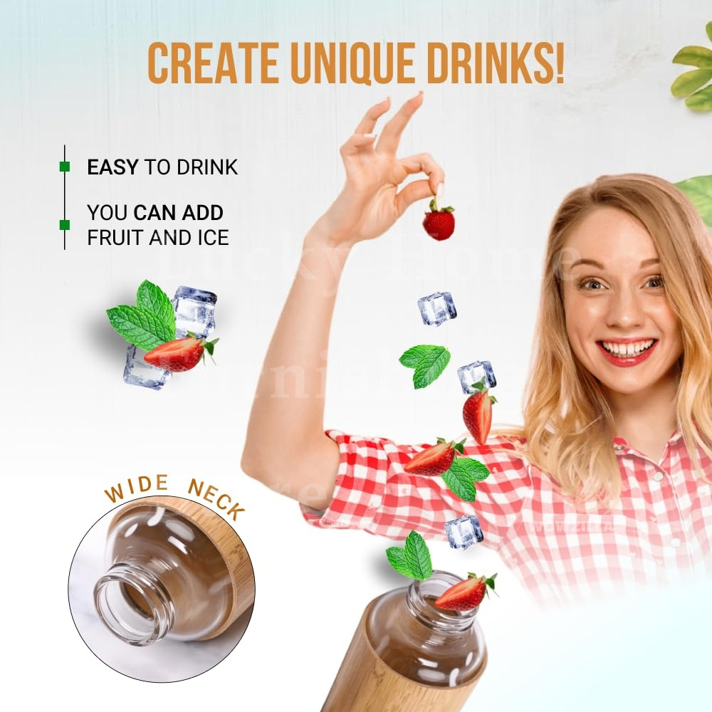 550ML Borosilicate Glass Water - Smart Water Bottle Tracker 评论和价格