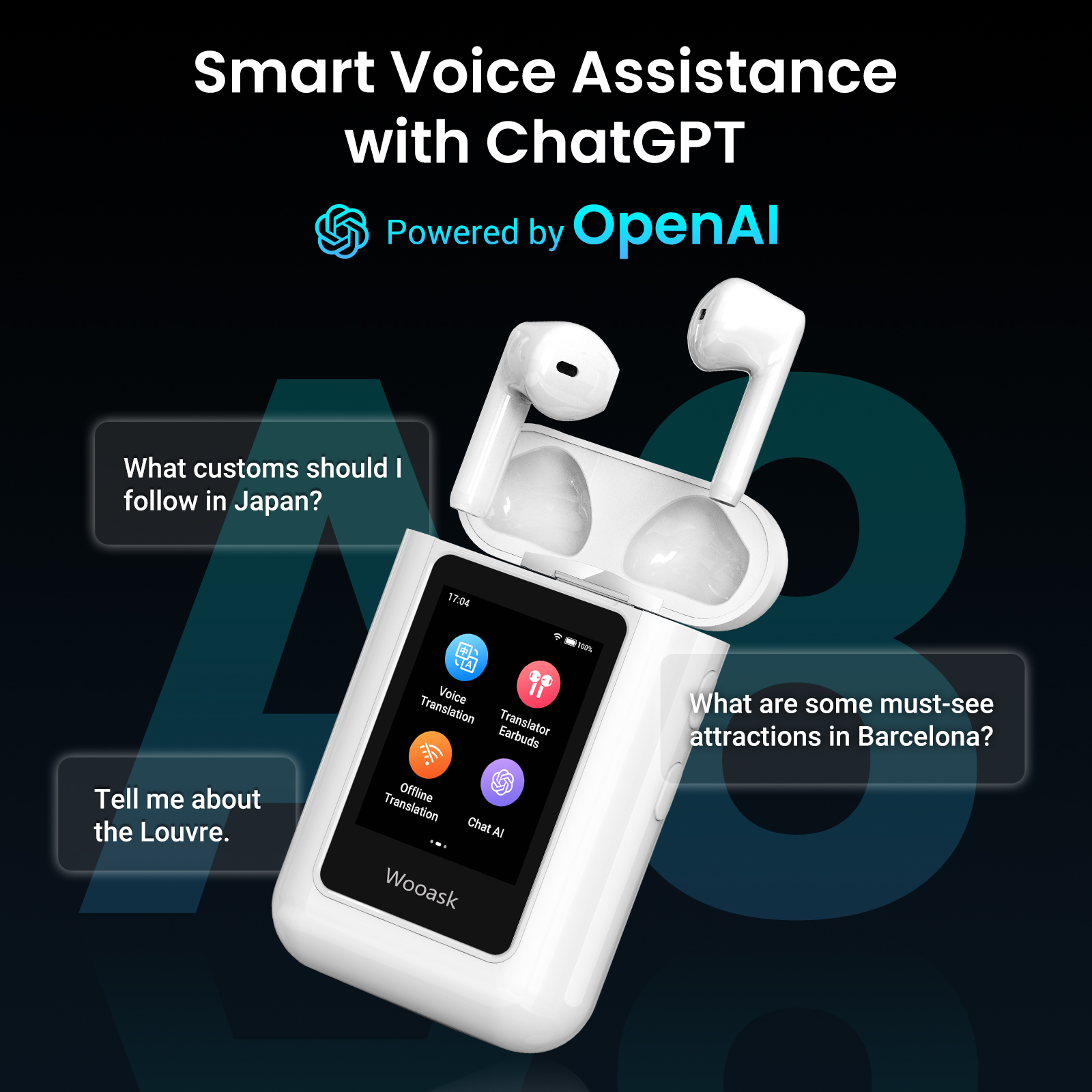 Wooask A8 Translator Earbuds,I - Portable Translator Device 评论和价格