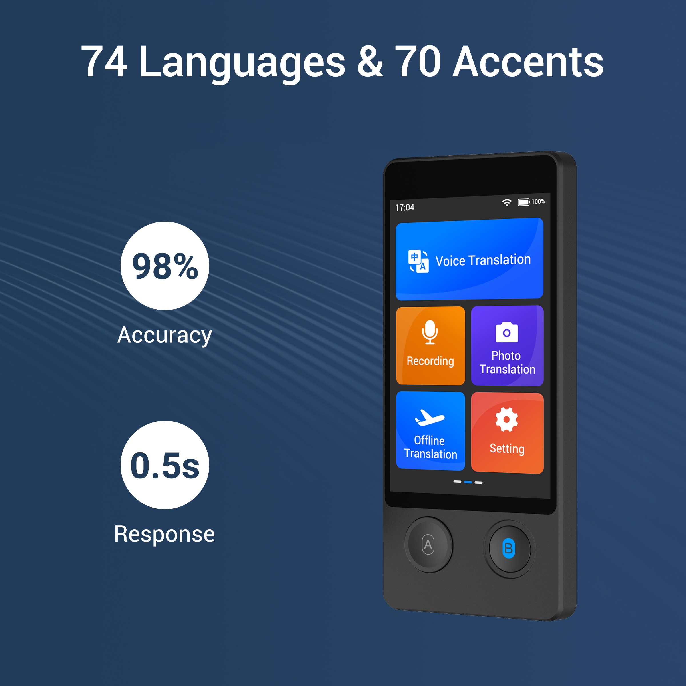 Wooask W12 Language Translator - Portable Translator Device 评论和价格